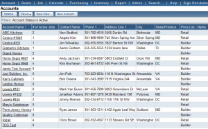Account summary screenshot - Moraware JobTracker JobTracker Account summary screenshot