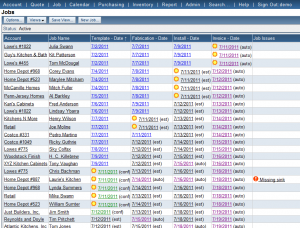 Job summary page screenshot - Moraware JobTracker Countertop Job summary screenshot