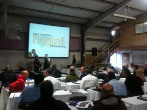 A part of the crowd at the digital stone expo in Austin TX