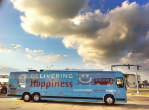 Delivering happiness bus