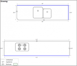 Galley - countertop layout