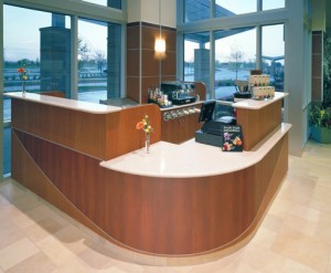 Solid Surfaces reception desk