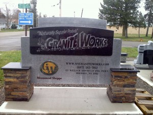 Granite Works sign