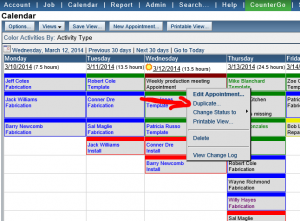 Duplicate appointments