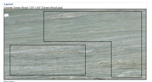 Printable slab layout