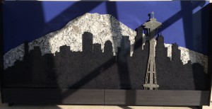 Granite Seattle Skyline in Floform's lobby