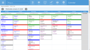 all of your countertop jobs on one calendar
