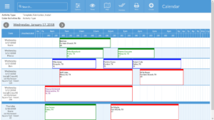 use the calendar to keep up with templates, fabrication, and installs.