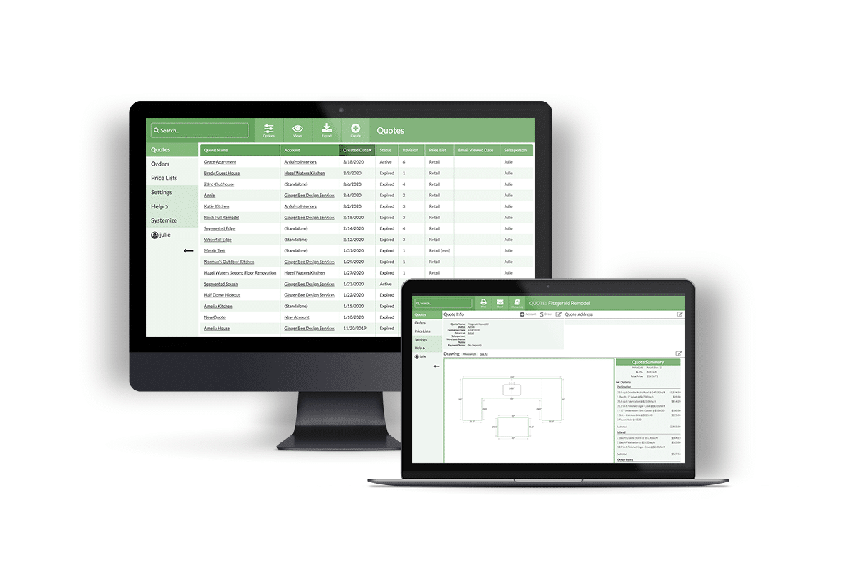 countertop drawing and estimating software