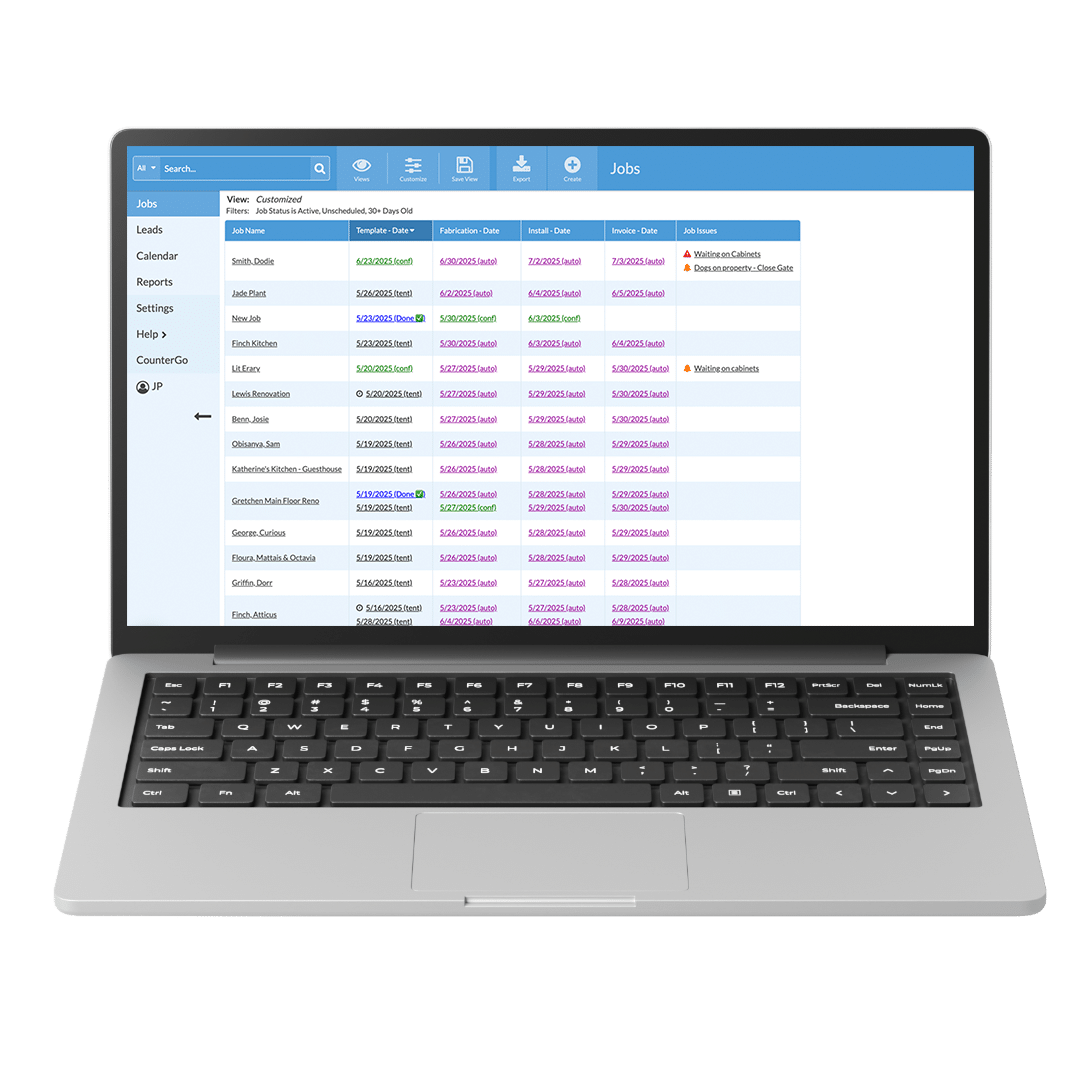 Countertop Scheduling and Job Management Software - Moraware