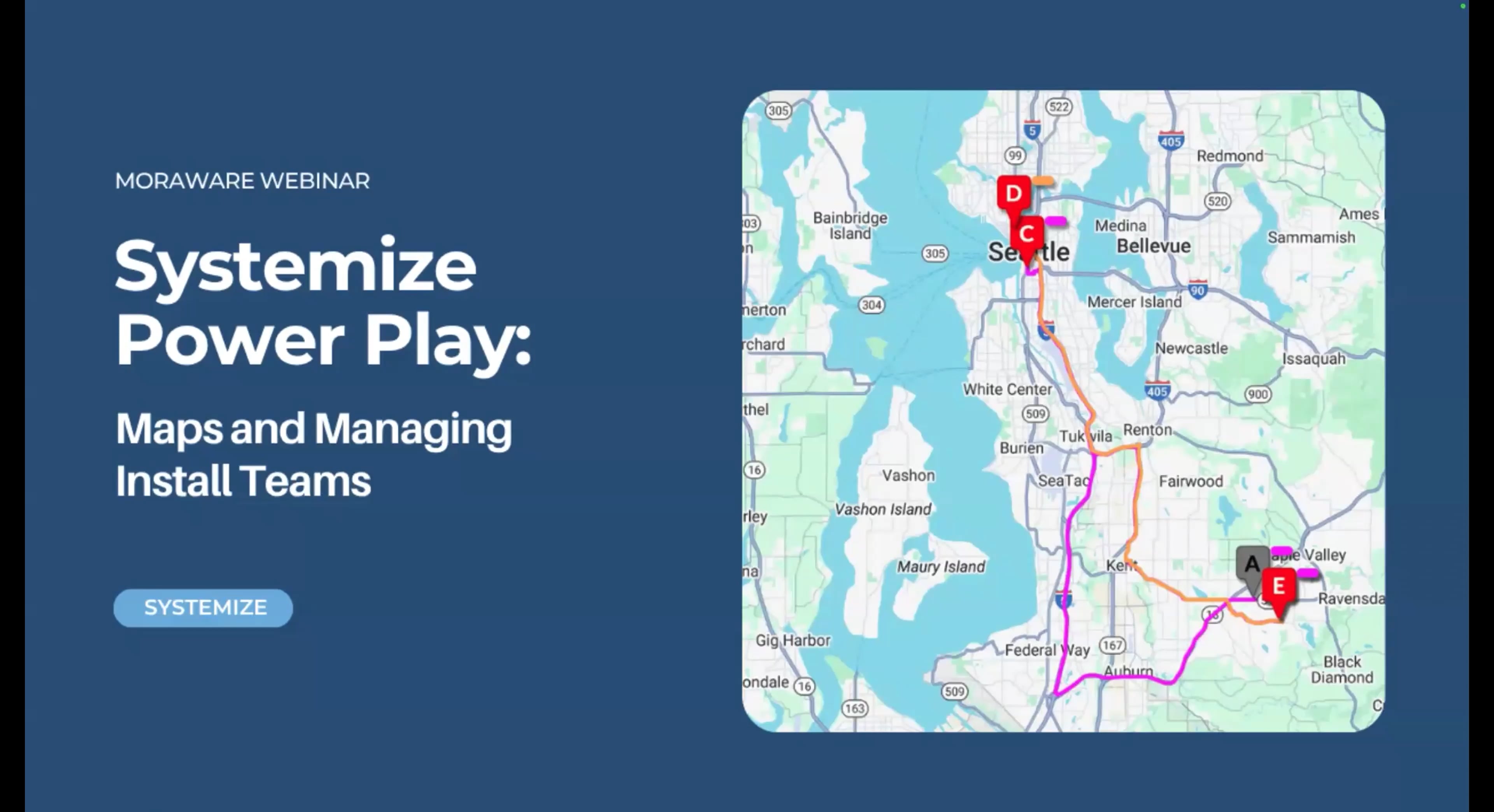 Moraware Icon Systemize Power Play: Maps and Managing Install Teams - Moraware