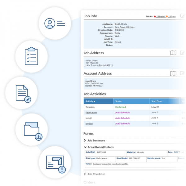 Systemize-CountertopScheduling-JobDetailsPage